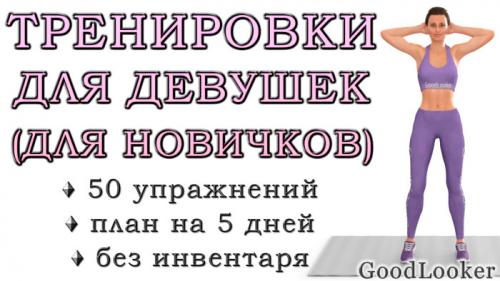 Какие упражнения из списка наиболее подходят для начинающих. Тренировки для начинающих в домашних условиях для похудения: 50 упражнений + план на 5 дней